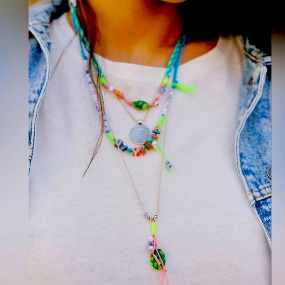 Free People My Magic Layered Necklace (silver tone) NWT - Picture 2 of 2